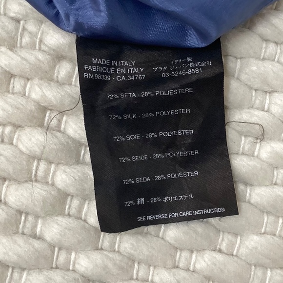 Vintage PRADA Womens Silver and Gold Brocade Belted Mini Skirt Size 38 US 2 EUC - Picture 12 of 13